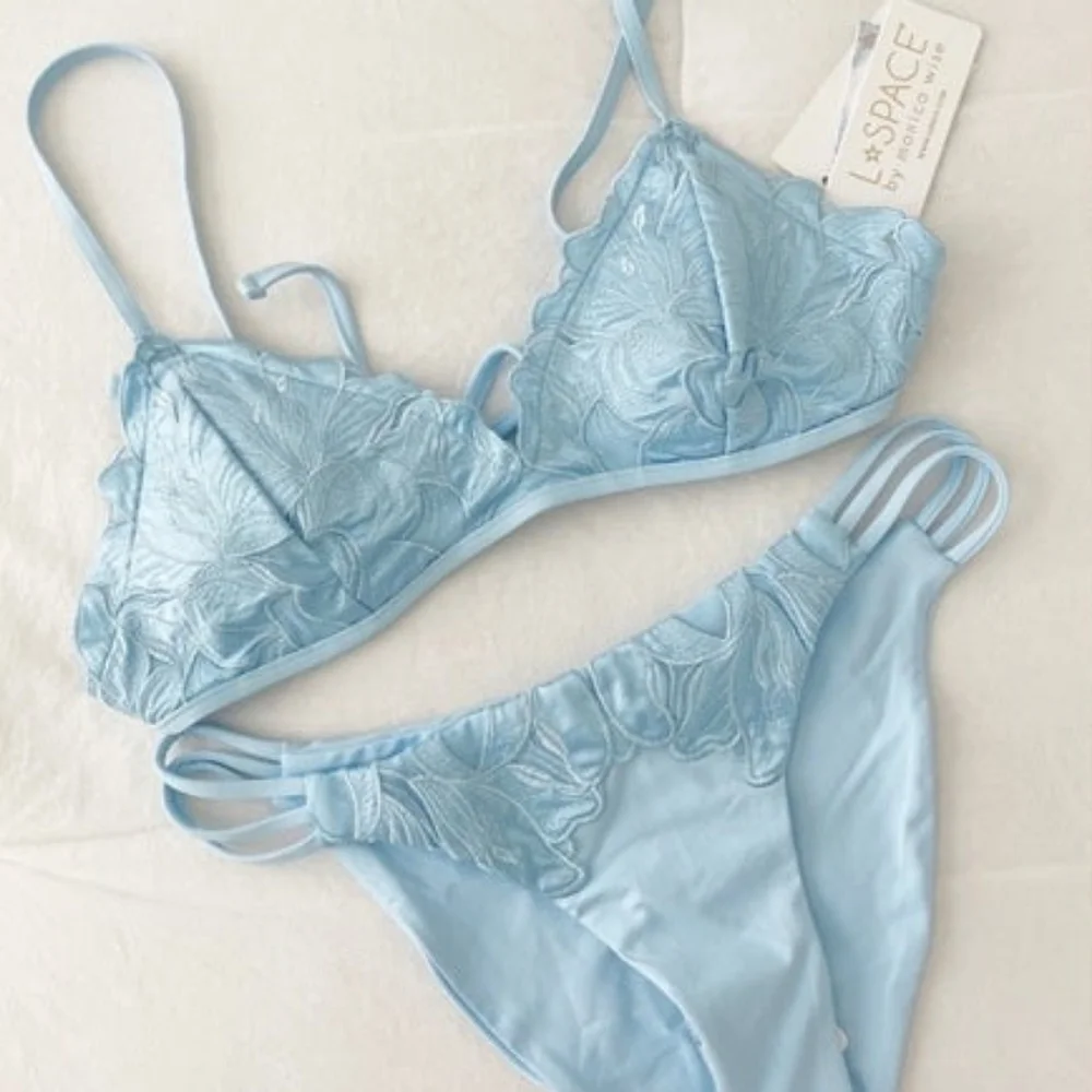 L*Space Jean Top Claude Bottoms Bikini
